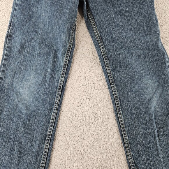 Timberland Pro Jeans Mens 32x34 Blue Straight Leg Workwear Heavy Denim - Picture 3 of 16